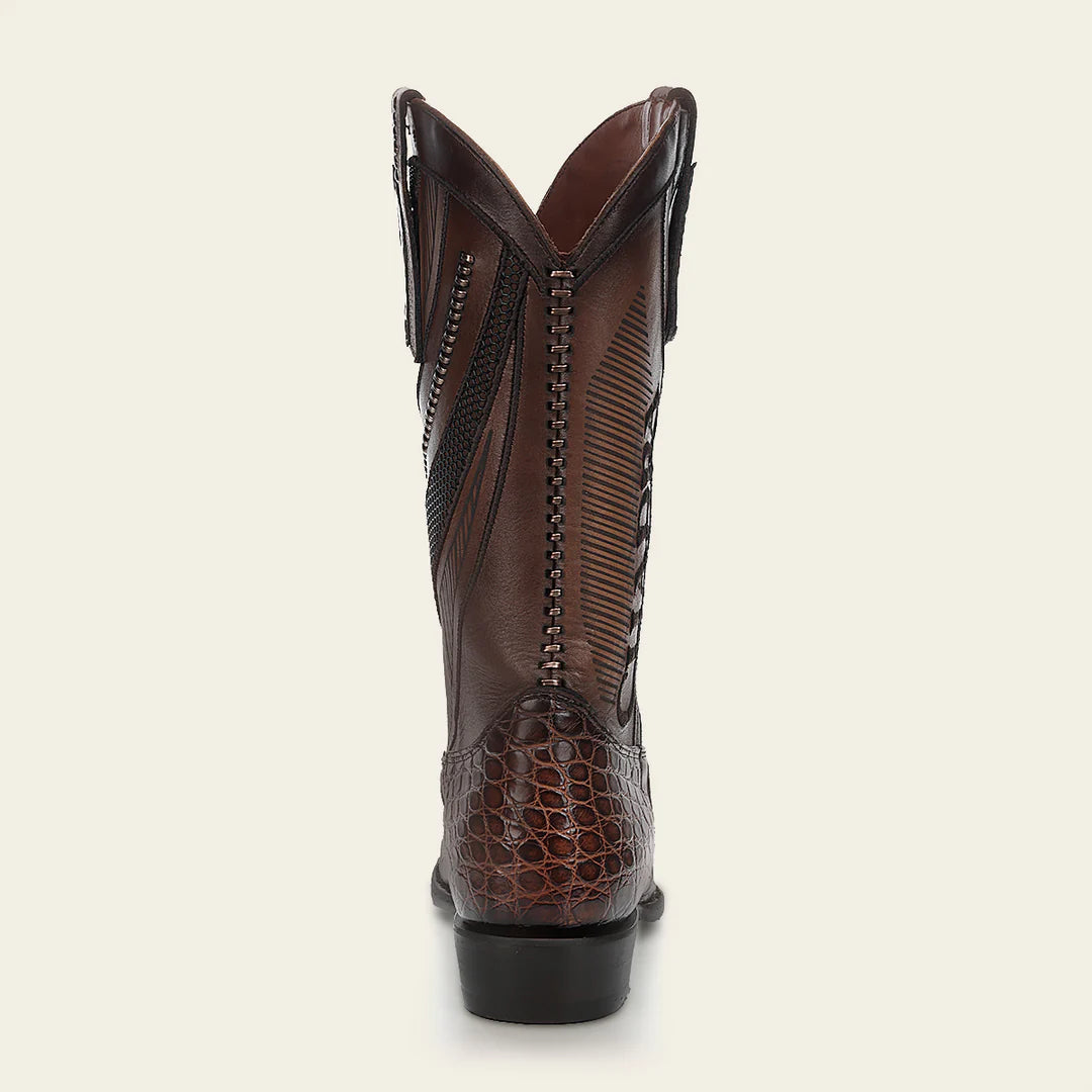 2H56AL - Cuadra special edition honey dress cowboy alligator leather boots for men