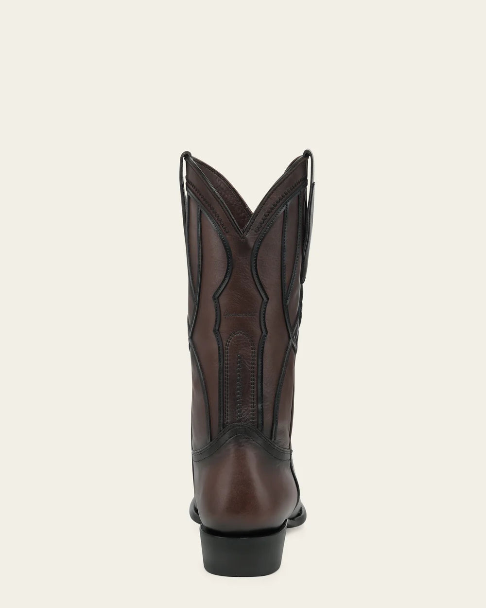 2HT0RS - Cuadra chocolate embroidered round toe cowhide cowboy boots for men