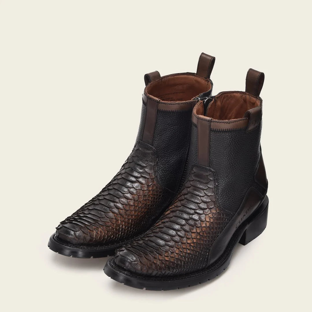 2T50PH - Cuadra chocolate vintage cowboy boots for men