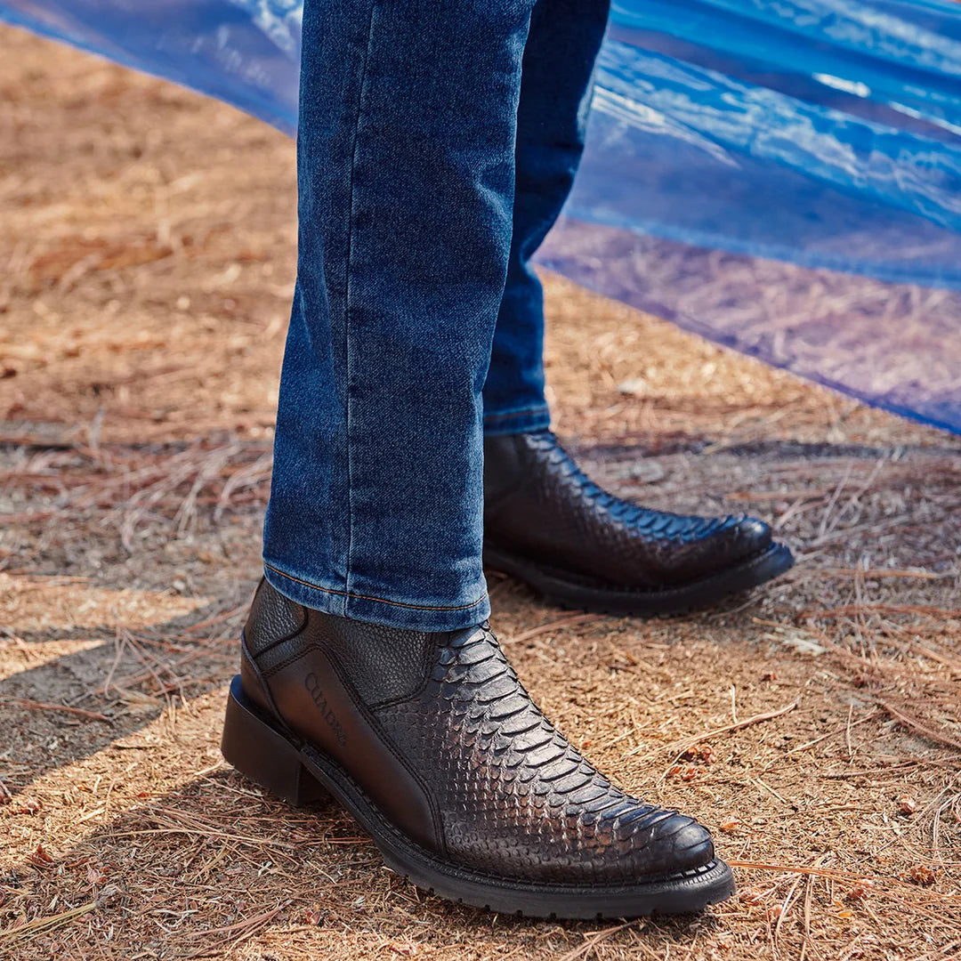 2T50PH - Cuadra chocolate vintage cowboy boots for men