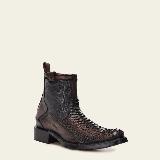 2T50PH - Cuadra chocolate vintage cowboy boots for men