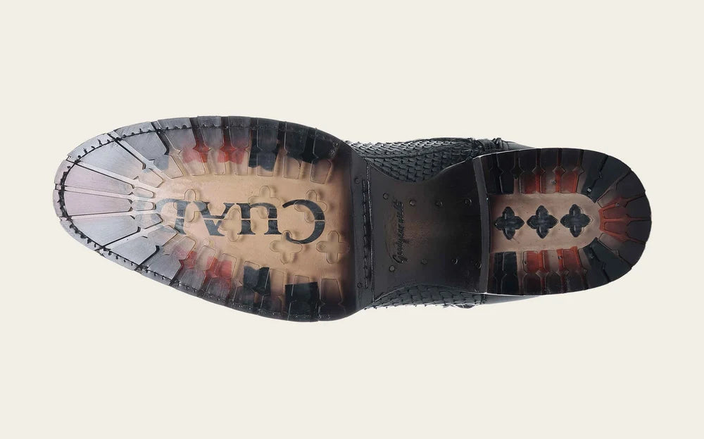 2T57PH - Cuadra gray vintage cowboy python boots for men