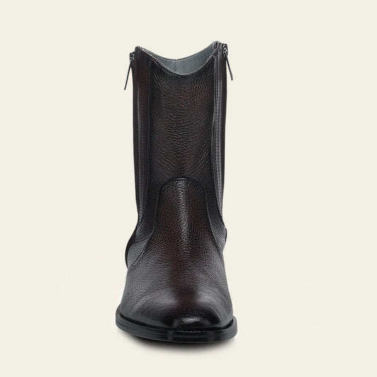 30JVNTS - Cuadra wine dress casual deer leather ankle boots for men