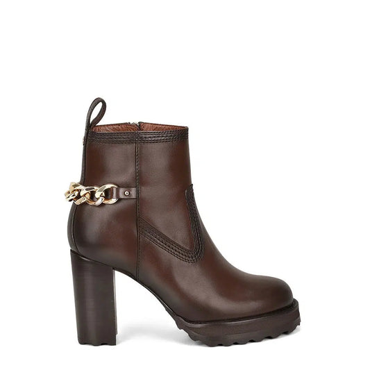 30CTSTS - Franco Cuadra brown casual fashion ankle boots for women-Kuet.us