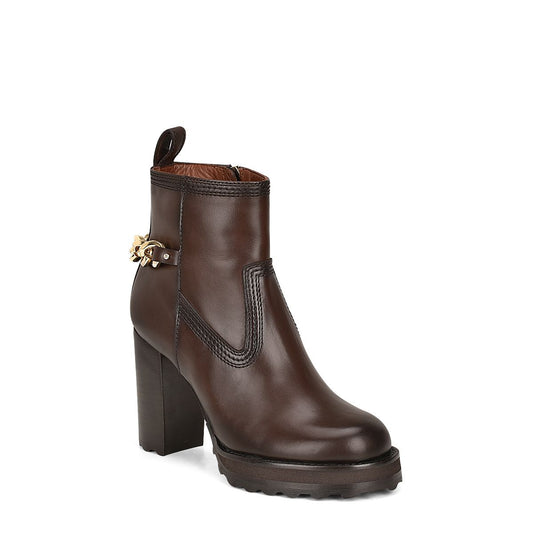 30CTSTS - Franco Cuadra brown casual fashion ankle boots for women-Kuet.us