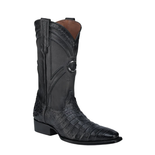 3C0AFY - Cuadra black western cowboy caiman boots for men