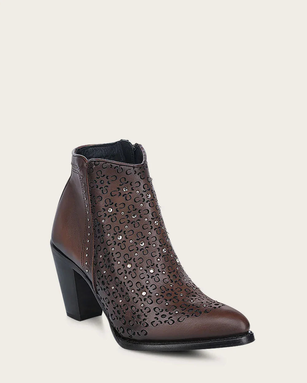 3F0ORS - Cuadra honey cowhide ankle boots for women