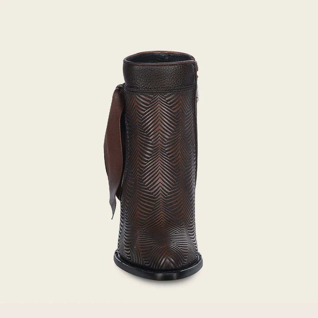 3F0PRS - Cuadra chocolate cowhide ankle boots for women
