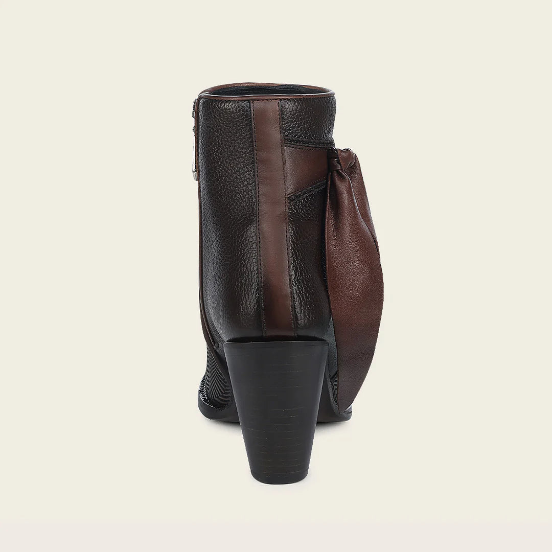 3F0PRS - Cuadra chocolate cowhide ankle boots for women