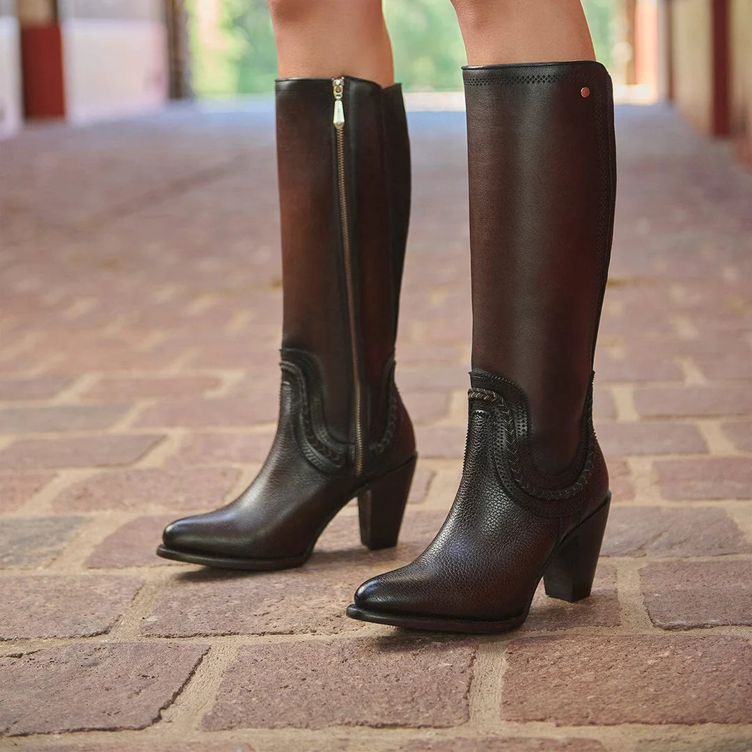 3F0RRS - Cuadra chocolate western cowgirl boots for women