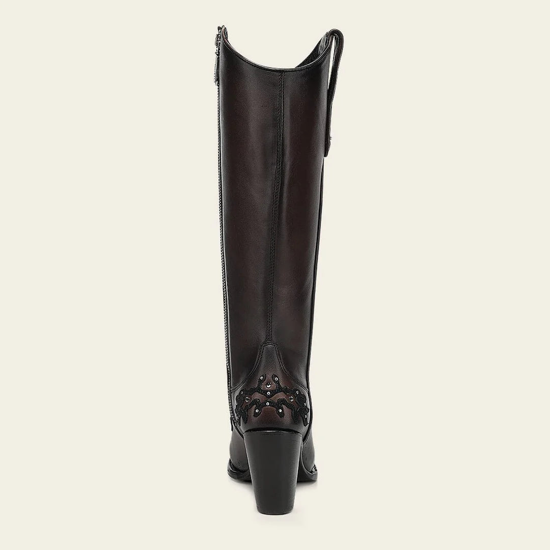 3F0ZRS - Cuadra chocolate cowhide ankle boots for women