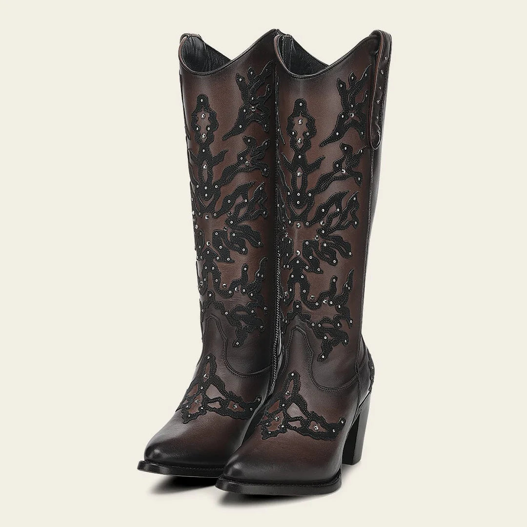 3F0ZRS - Cuadra beige cowhide ankle boots for women