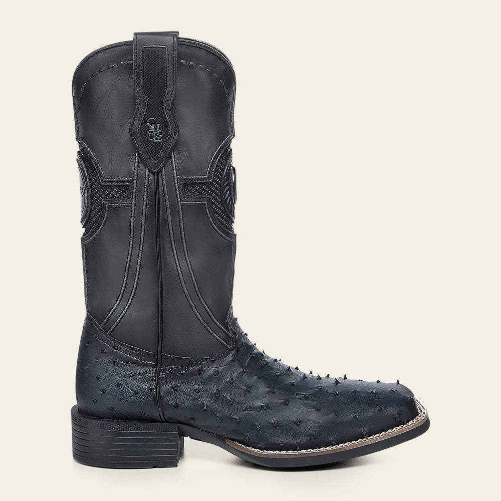 3Z2SA1 - Cuadra blue western cowboy rodeo ostrich boots for men