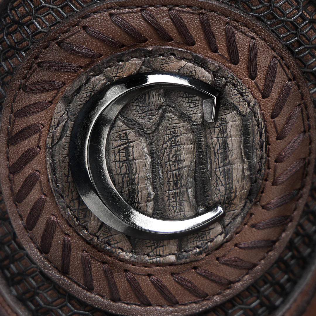 3Z2SPH - Cuadra honey western cowboy rodeo python boots for men