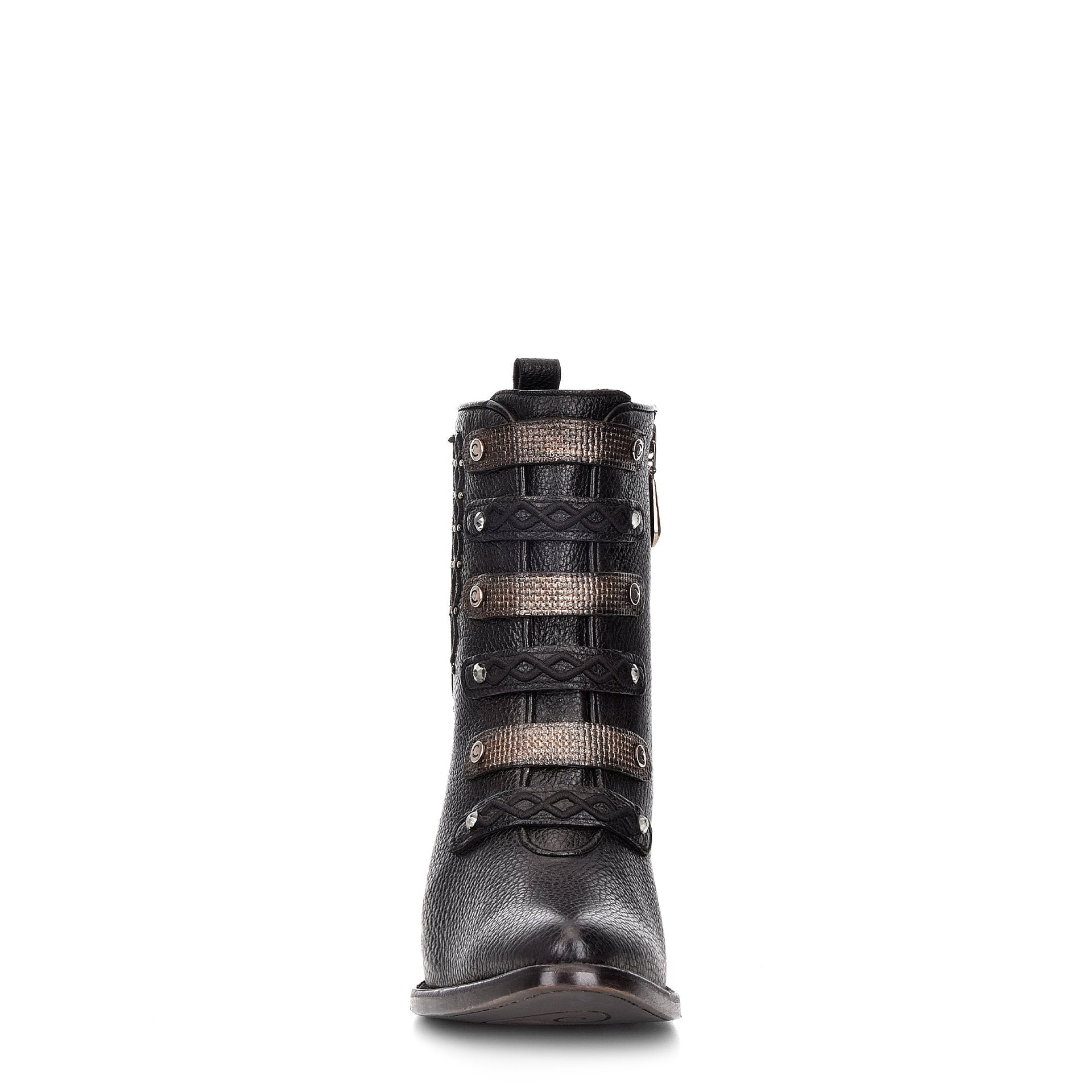 3F38RS - Cuadra black fashion Paris Texas leather ankle boots for women-Kuet.us