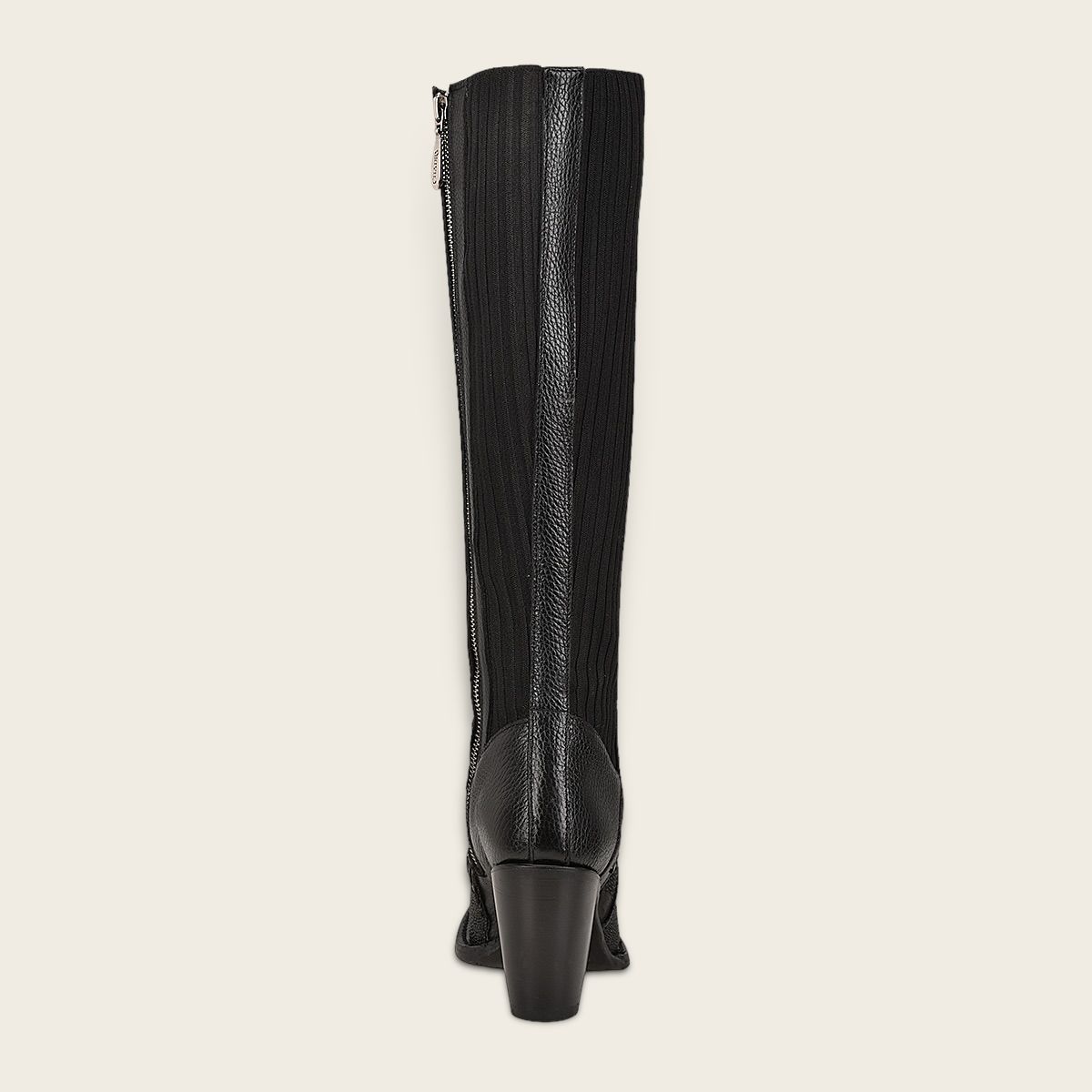 3F99MA - Cuadra black western cowgirl stingray knee high boots for women-Kuet.us