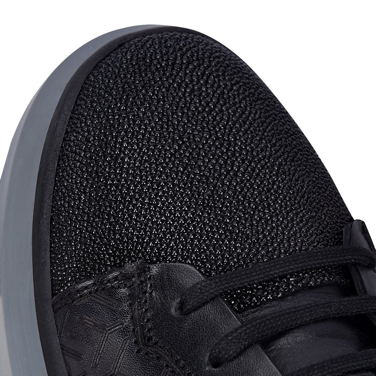 3Y1MTTS - Cuadra black casual fashion stingray sneakers for men-Kuet.us