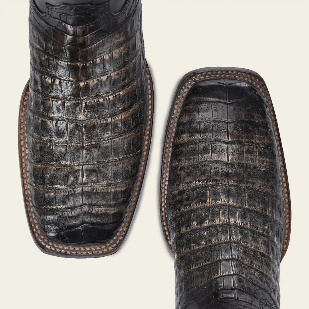 3Z2LFY - Cuadra sand cowboy rodeo caiman leather boots for men