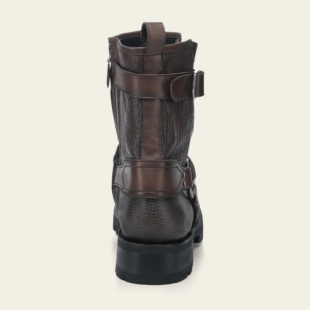 4D27FY - Cuadra brown dress casual caiman leather zip ankle boots for men