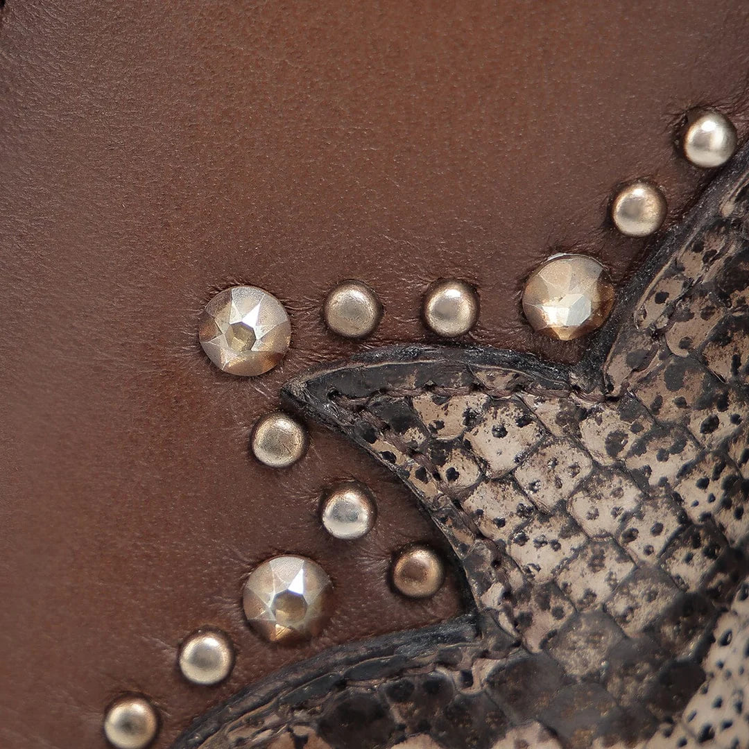 4I20PM - Cuadra honey python boots for women