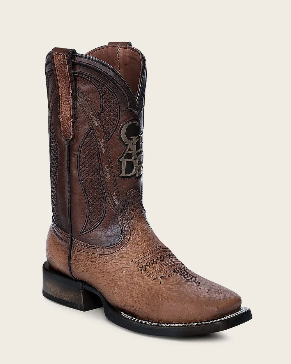 4L01AB - Cuadra brown cowboy rodeo ostrich leather boots for men