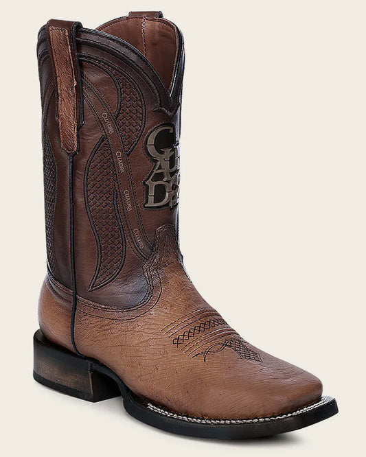 4L01AB - Cuadra brown cowboy rodeo ostrich leather boots for men