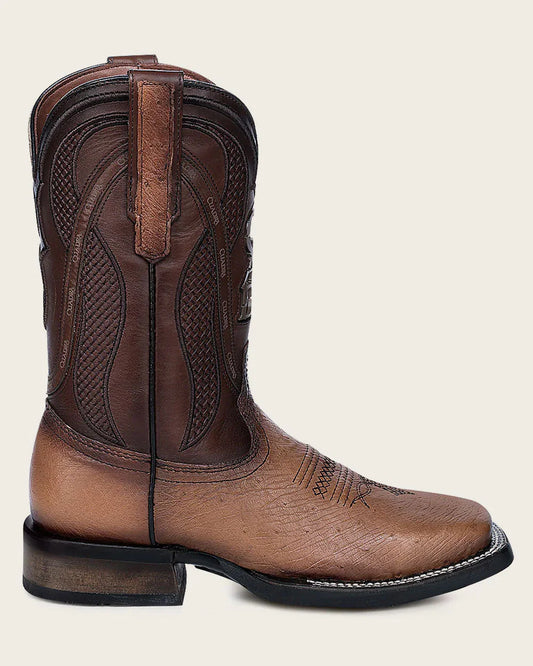 4L01AB - Cuadra brown cowboy rodeo ostrich leather boots for men