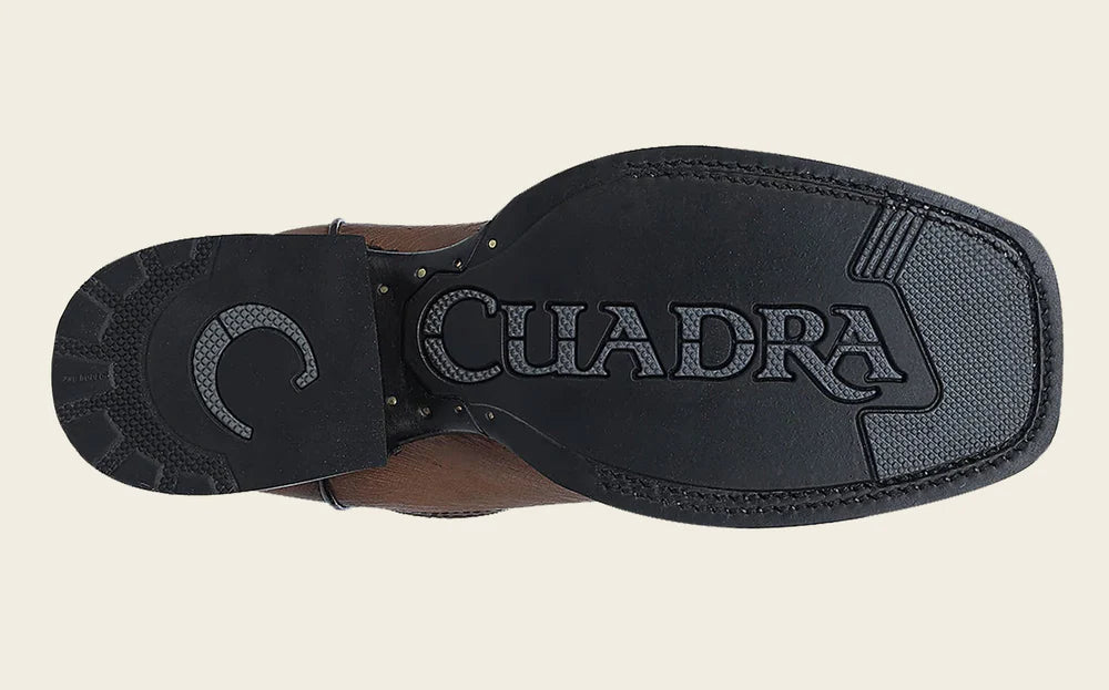 4L01AB - Cuadra brown cowboy rodeo ostrich leather boots for men