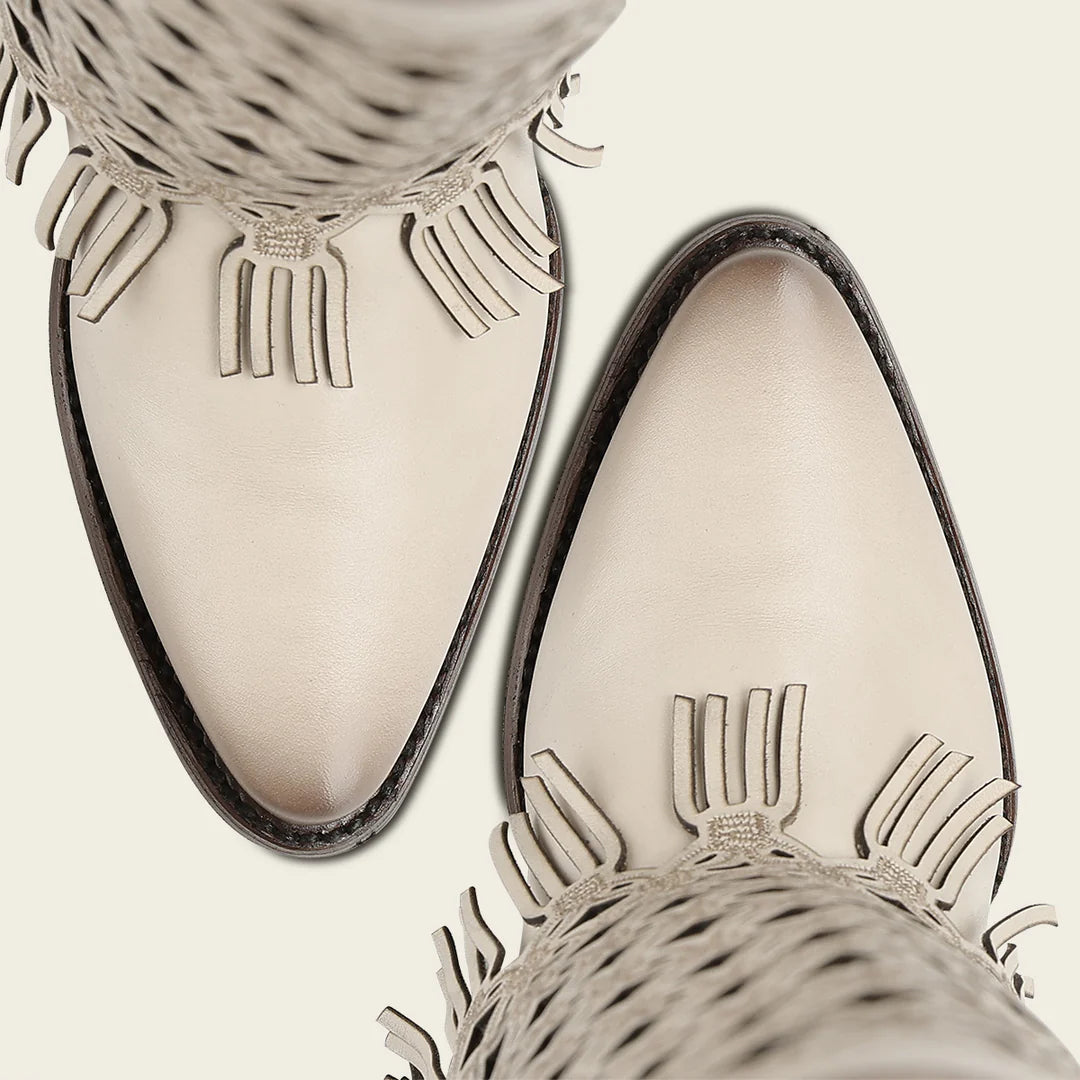 4Q19RS - Cuadra beige western cowgirl boots for women