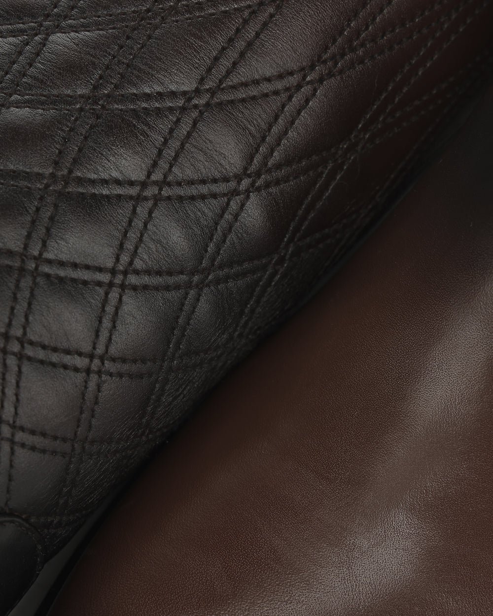 4Q28RS - Cuadra brown gradient quilted leather knee high boots for women