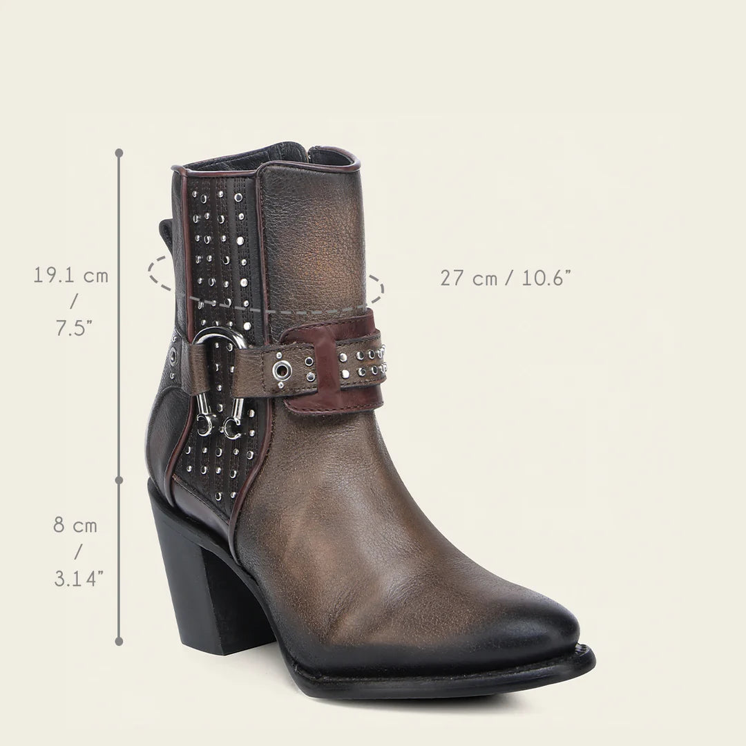 4V19RS - Cuadra honey western cowgirl leather boots for women