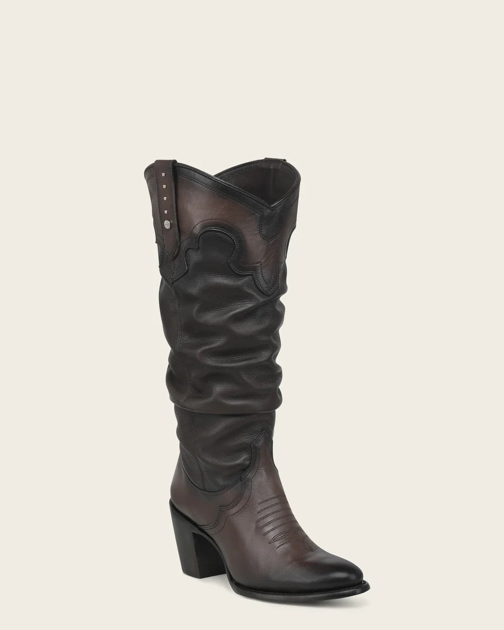 4V29RS - Cuadra Brown Slouch Cowgirl Knee-High Boots for Women