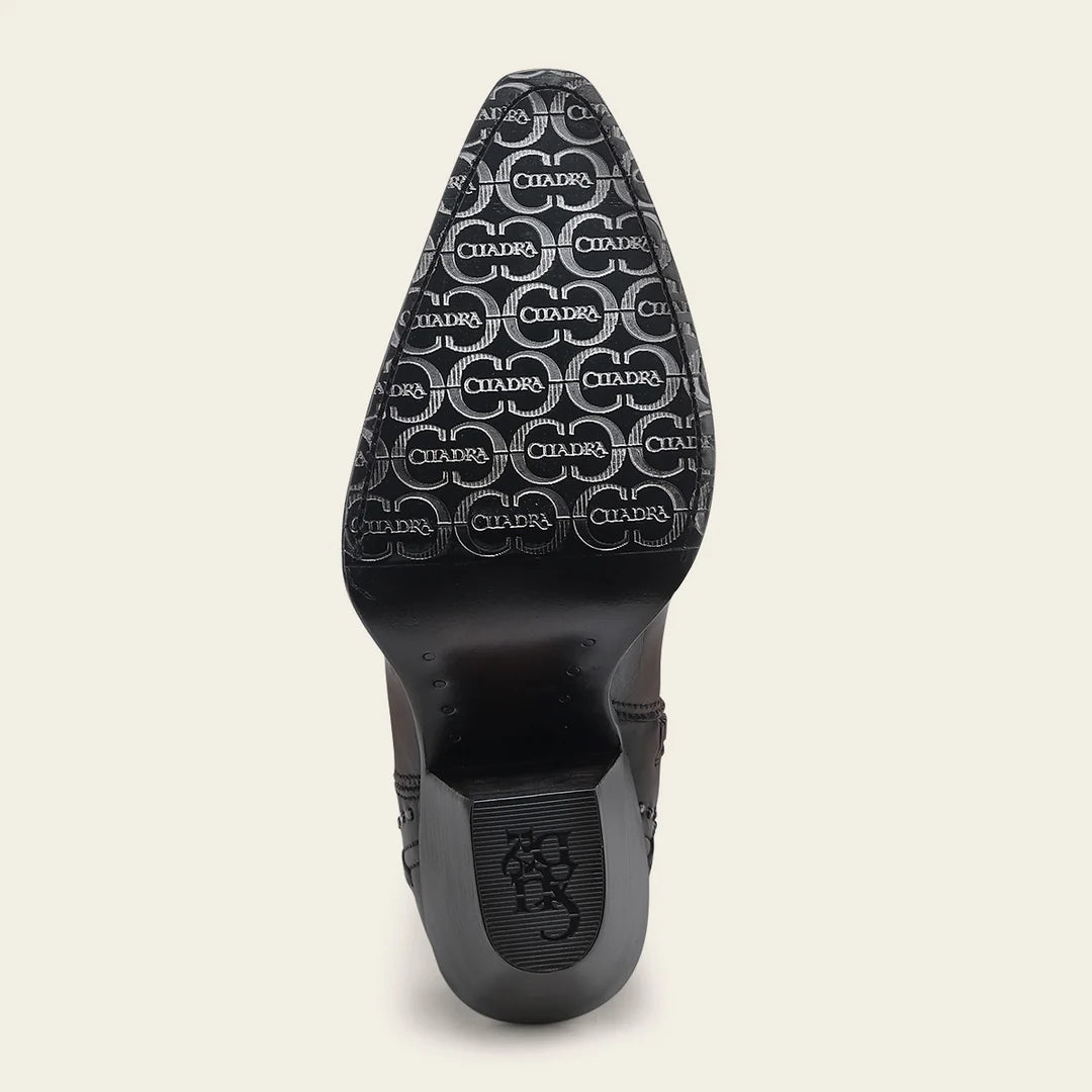 4W21RS - Cuadra chocolate western cowgirl cowhide leather boots for women