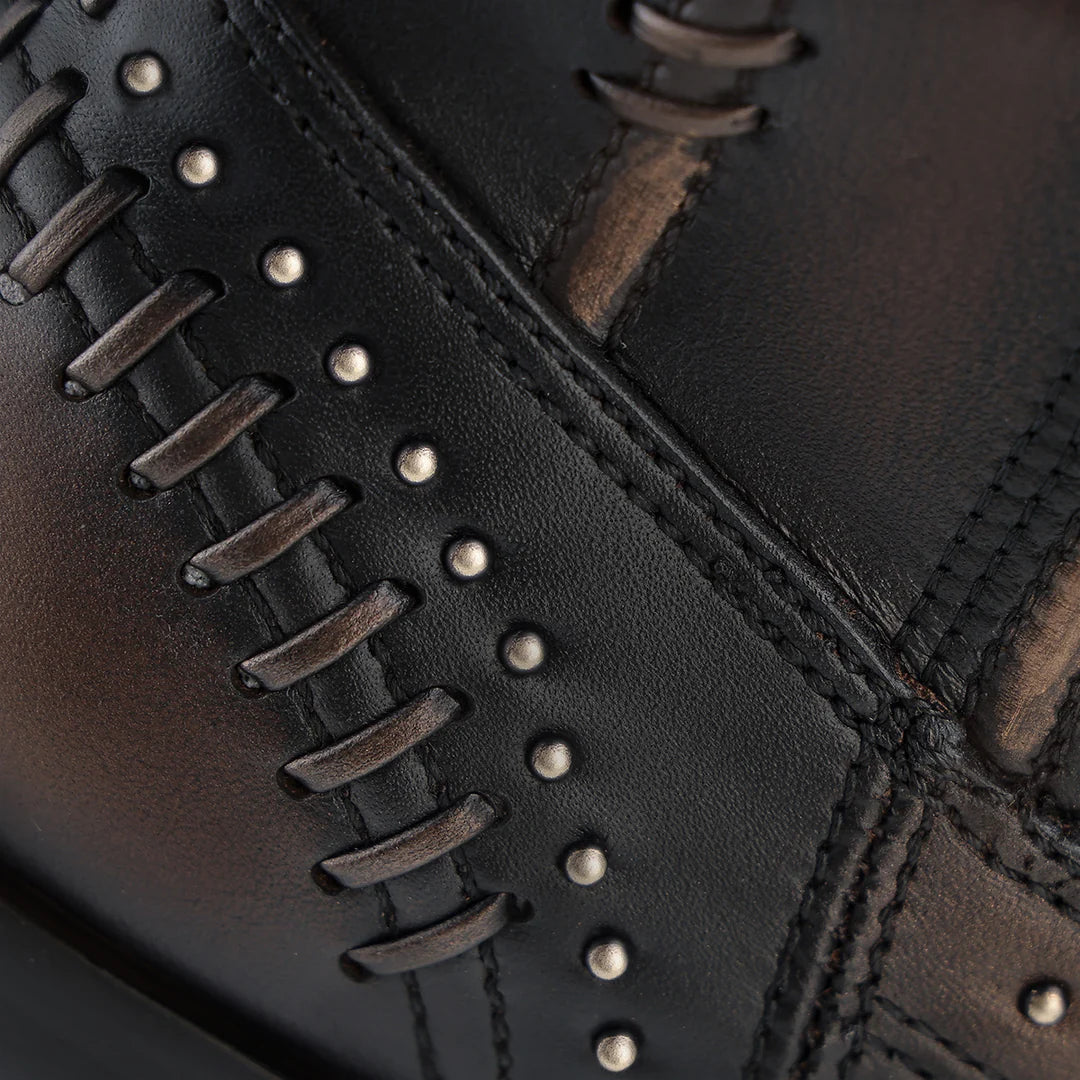 4W21RS - Cuadra chocolate western cowgirl cowhide leather boots for women