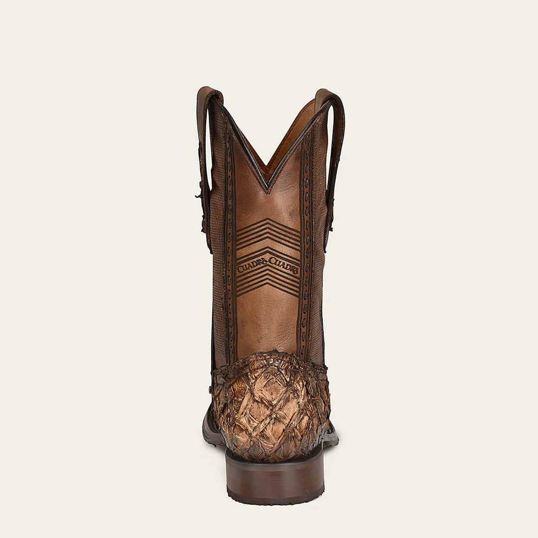 4L04PI - Cuadra honey cowboy rodeo pirarucu skin boots for men