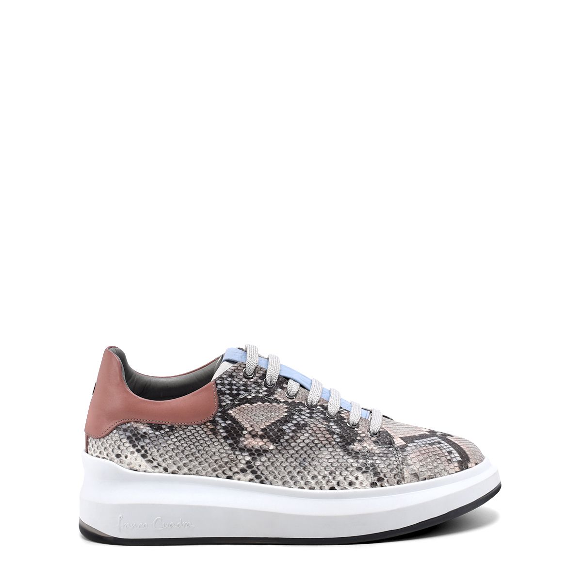 4P4PBKN - Cuadra blue casual fashion python sneakers for women-Kuet.us