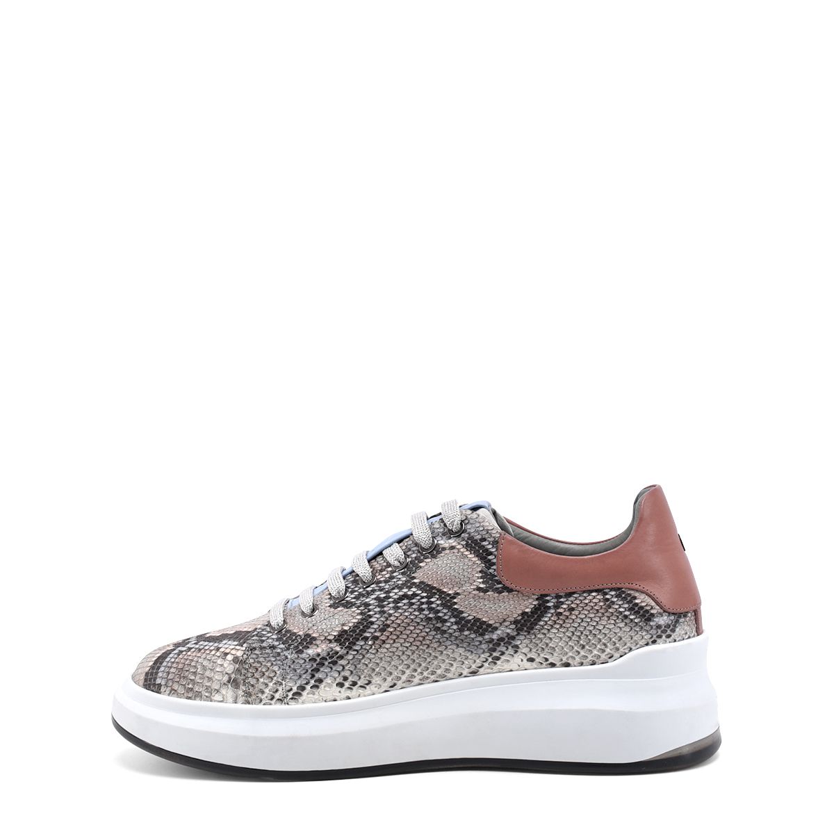 4P4PBKN - Cuadra blue casual fashion python sneakers for women-Kuet.us