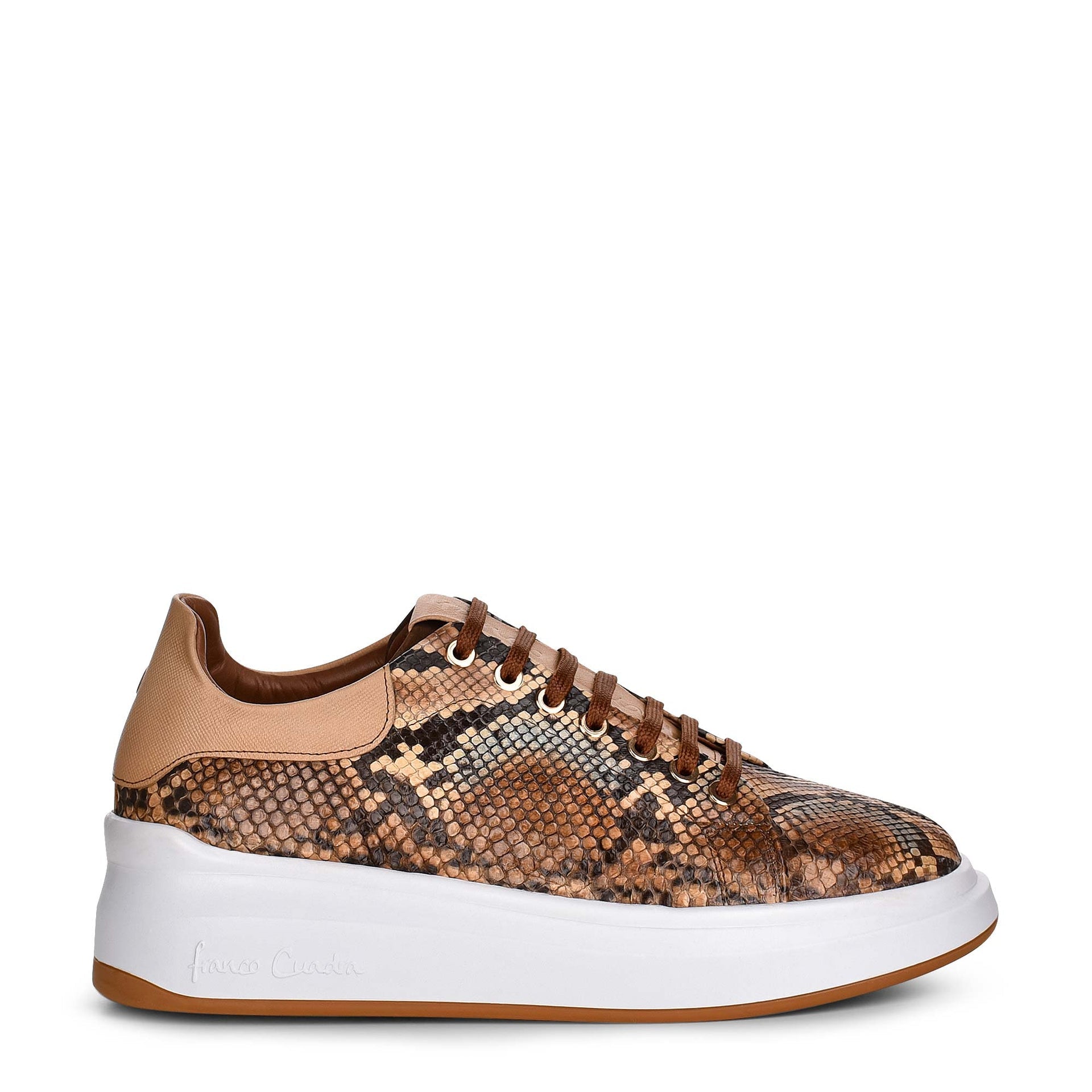 4P4PBVL - Cuadra tobacco casual fashion python sneakers for women-Kuet.us