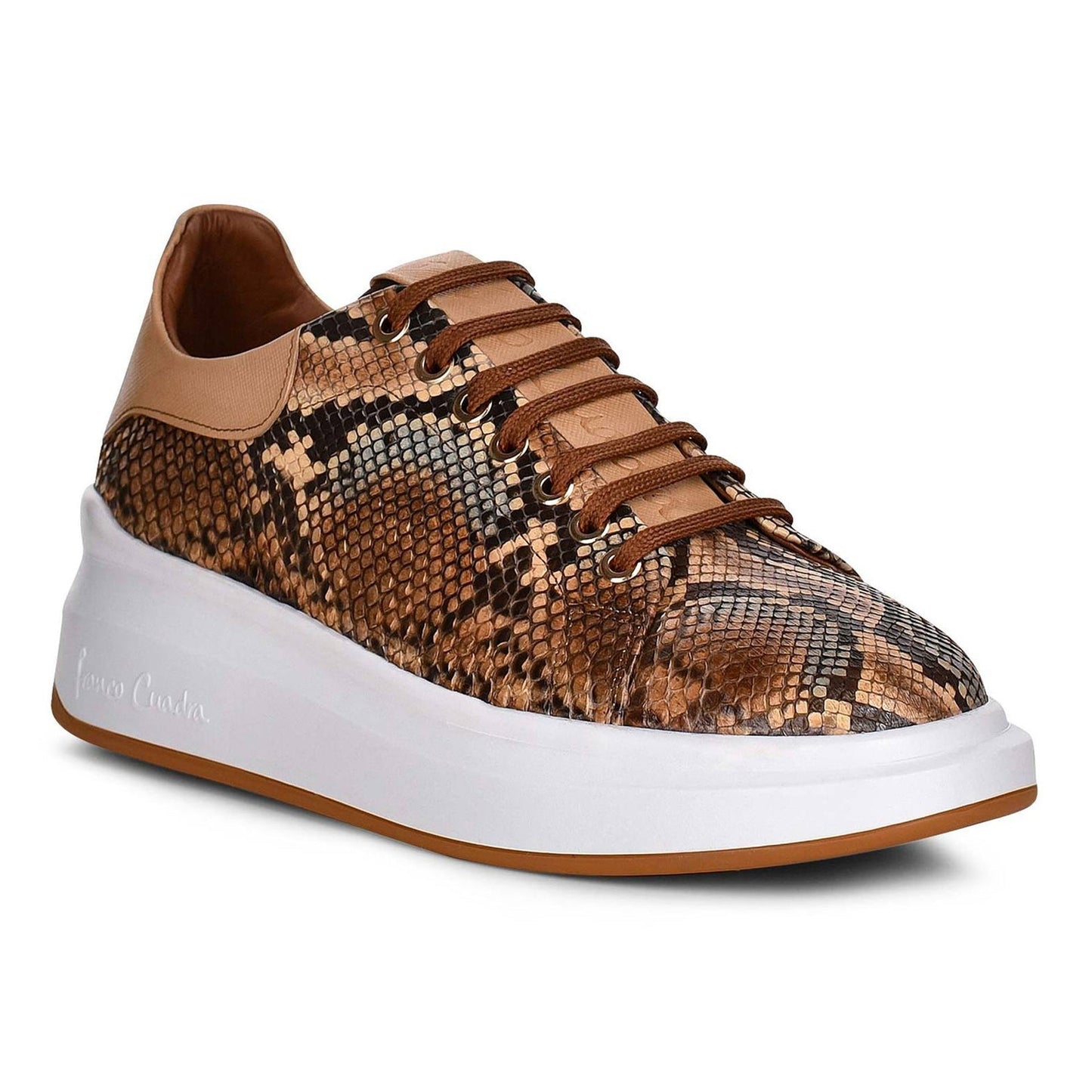 4P4PBVL - Cuadra tobacco casual fashion python sneakers for women-Kuet.us