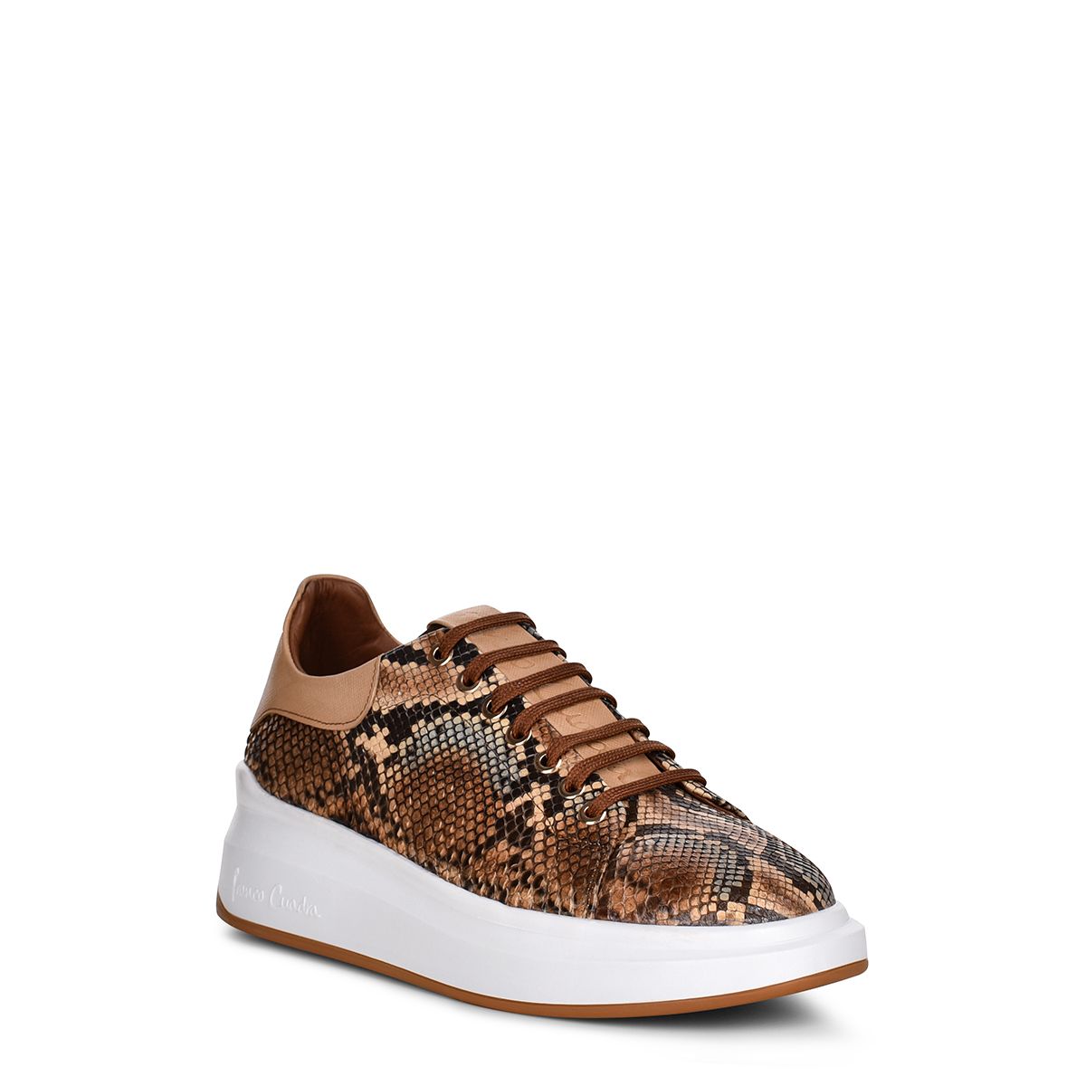 4P4PBVL - Cuadra tobacco casual fashion python sneakers for women-Kuet.us