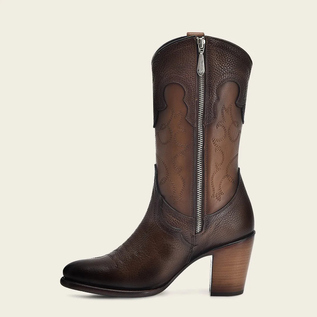 4V00RS - Cuadra Honey Western Cowgirl Leather Boots for Women