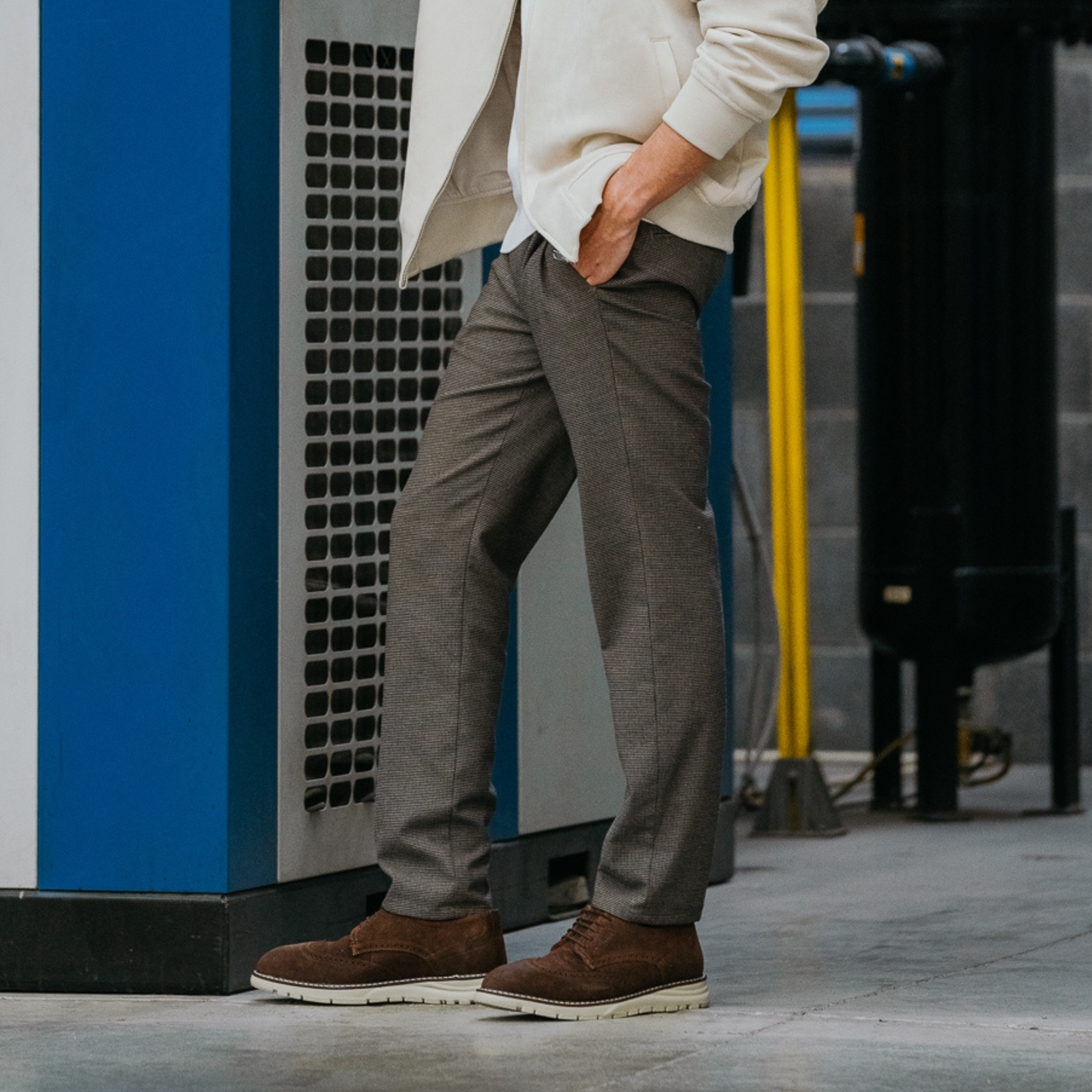 STEEL TOE DERBY SHOES MASTER MOKA