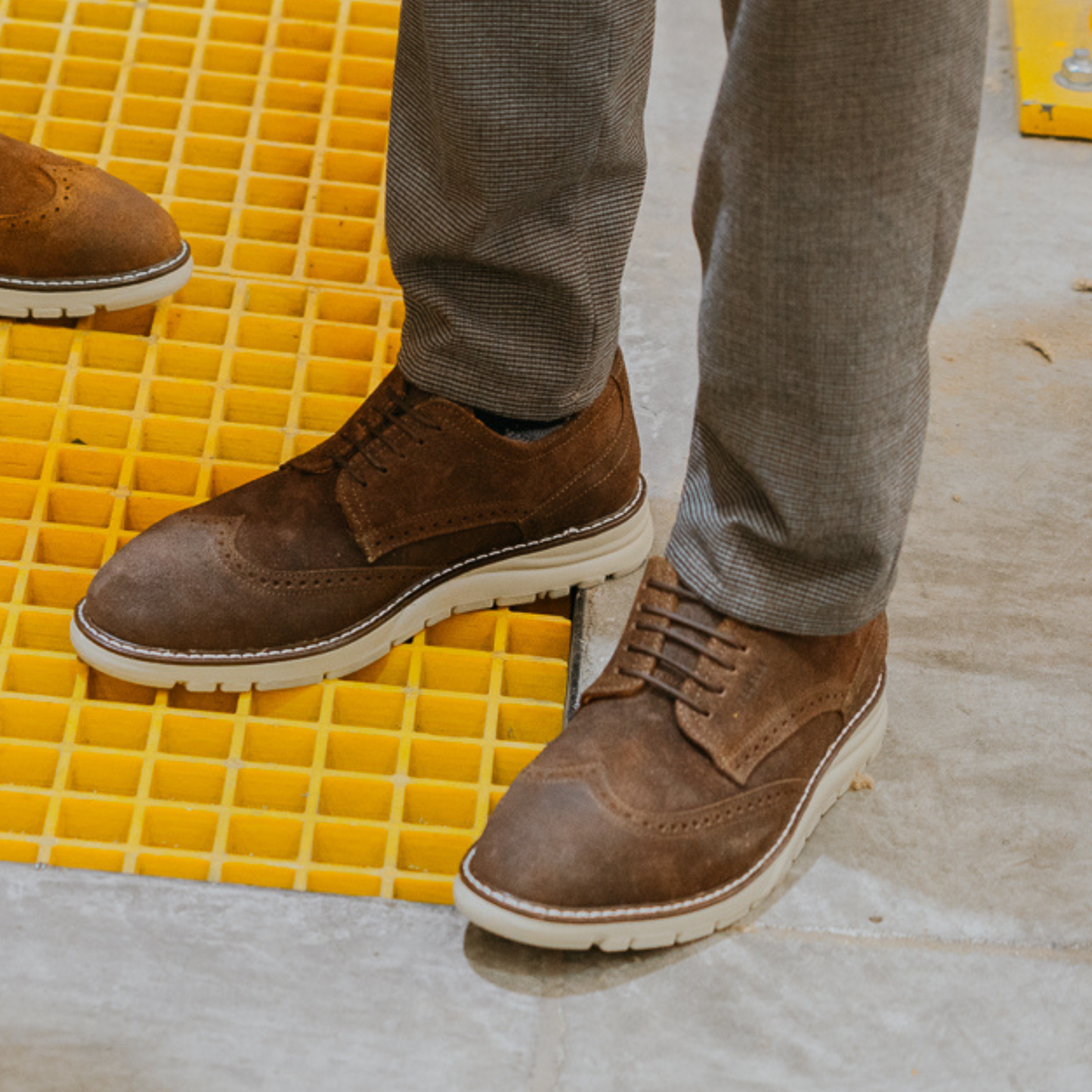 STEEL TOE DERBY SHOES MASTER MOKA