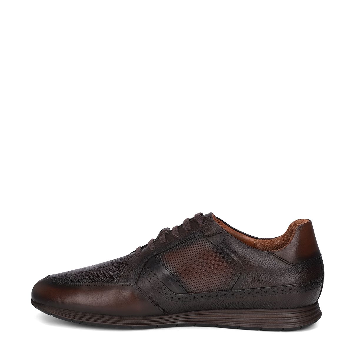 81KPTTS - Cuadra brown casual fashion python quilted sneakers for men-FRANCO CUADRA-Kuet-Cuadra-Boots