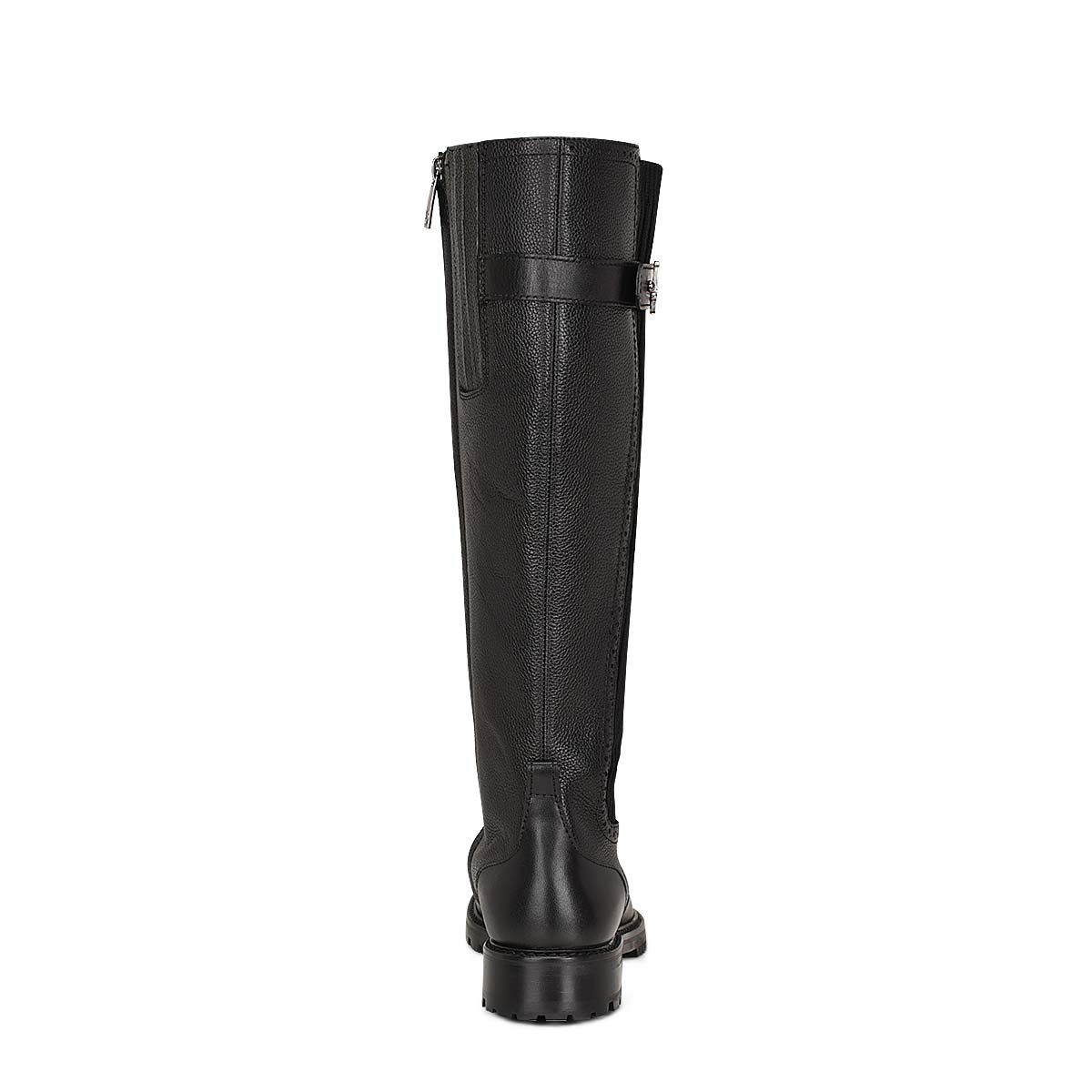 94TTSRS - Franco Cuadra black casual Chelsea riding boots for women-Kuet.us