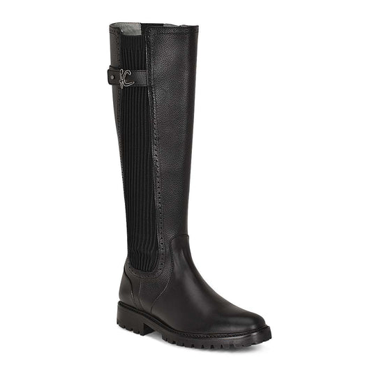 94TTSRS - Franco Cuadra black casual Chelsea riding boots for women-Kuet.us