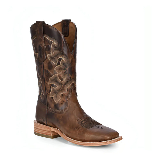 A4264-D - Corral brown western cowboy cowhide leather boots for men-Kuet.us