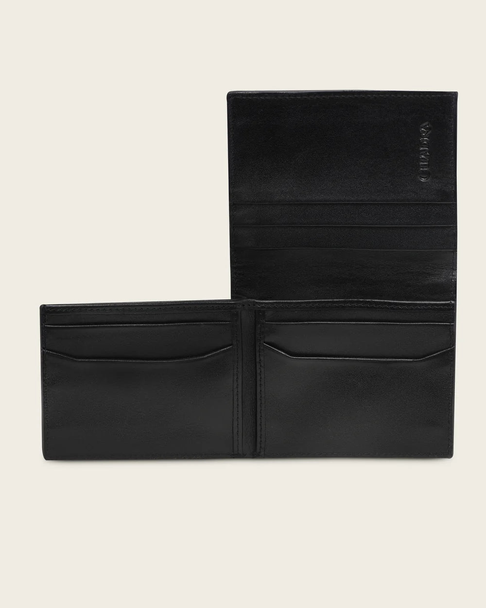 BC014AL - Cuadra Gray Burnished Alligator Leather Bi-Fold Wallet for Men