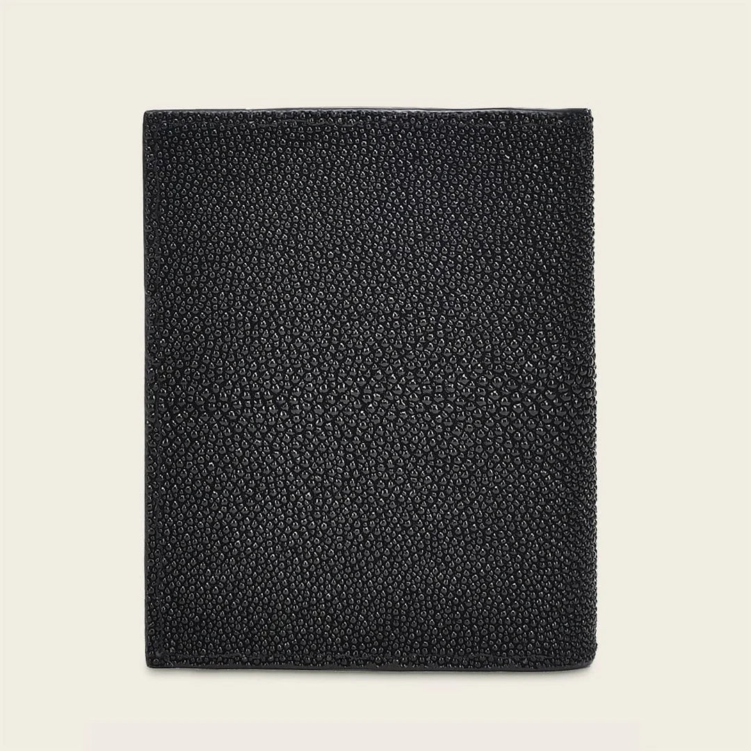 BC014MA - Cuadra black classic stingray exotic wallet for men