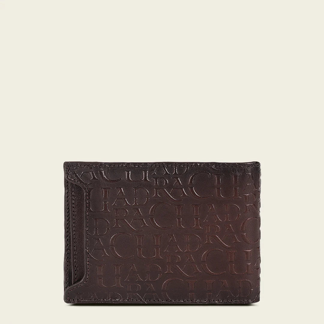 BC027AL - Cuadra Chocolate Casual Fashion Alligator Bi Fold Wallet for Men